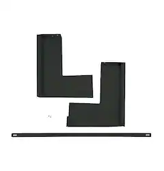 GE - 36" Over-the-Range Microwave Accessory Filler Kit - Black Stainless Steel - Front_Zoom