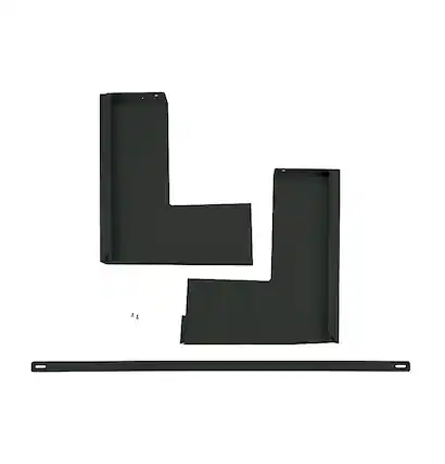 Front. GE - 36" Over-the-Range Microwave Accessory Filler Kit - Black Stainless Steel.