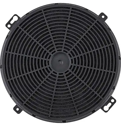 Front. GE - Range Hood Charcoal Filter - Black.