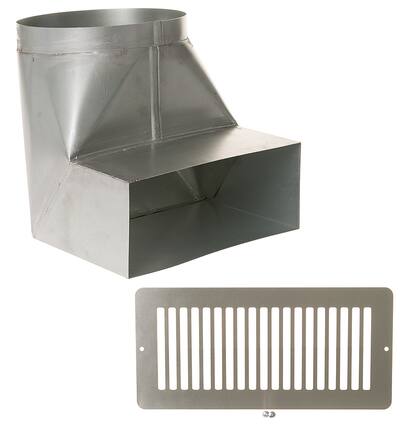 Front. GE - Range Hood Recirculation Kit for Custom Insert - Silver.