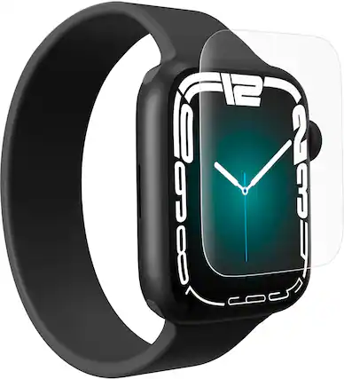 Alt View 11. ZAGG - InvisibleShield Ultra Clear+ Advanced Scratch & Shatter Screen Protector for Apple Watch Series 7 and 8 45mm.