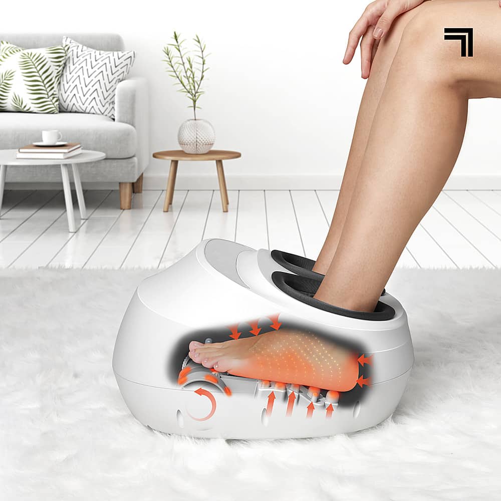 Alt View 13. Sharper Image - Shiatsu Foot Massager - White.