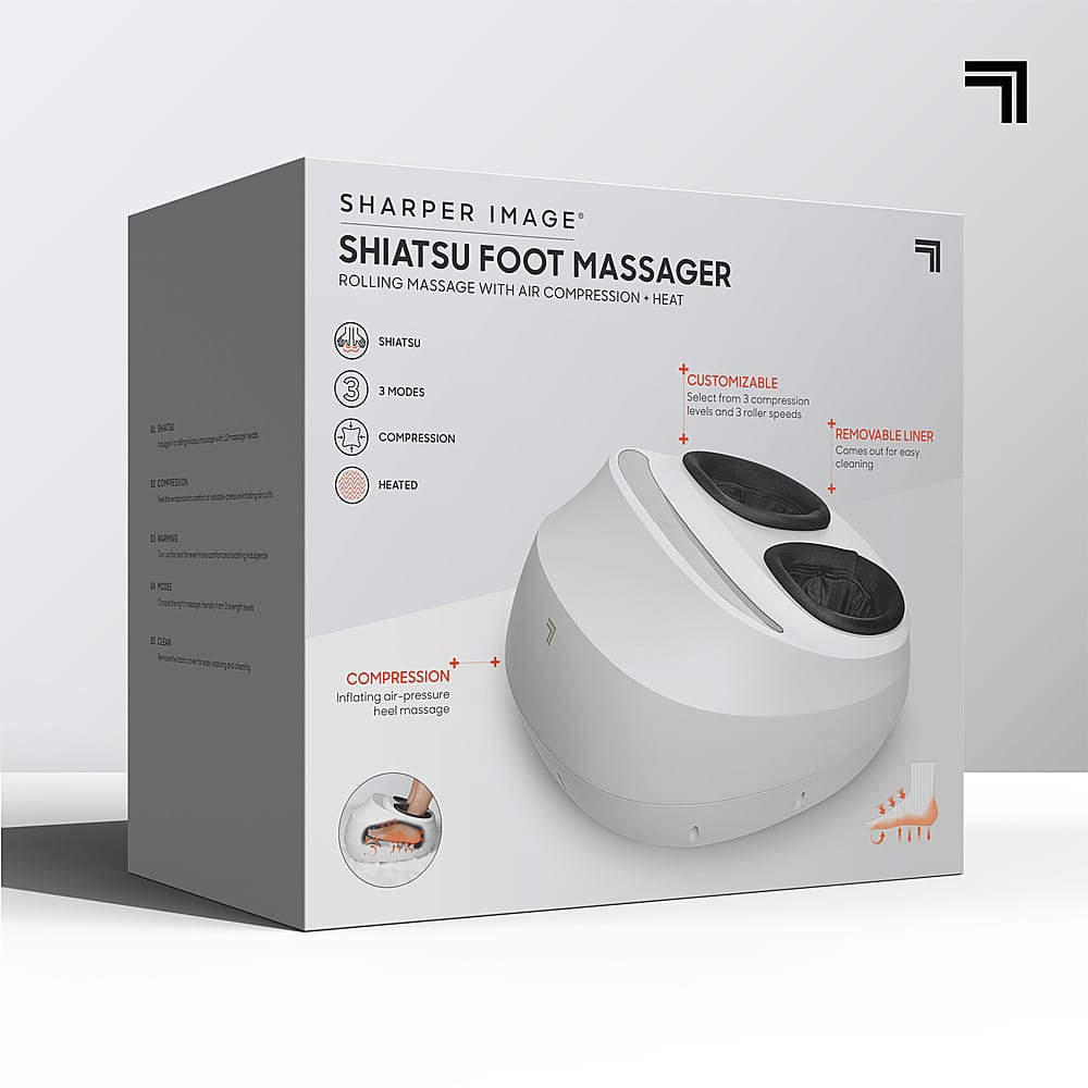 Customer Reviews SHARPER IMAGE Shiatsu Foot Massager White 1013247   6478375cv16d 