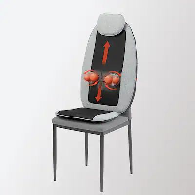 Sharper Image Massager Seat Topper Node Shiatsu with Heat and