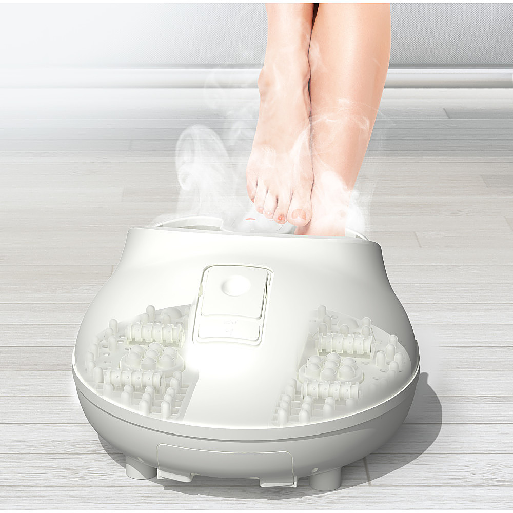 Alt View 11. Sharper Image - Shiatsu Foot Sauna with Heat and Steam - White.