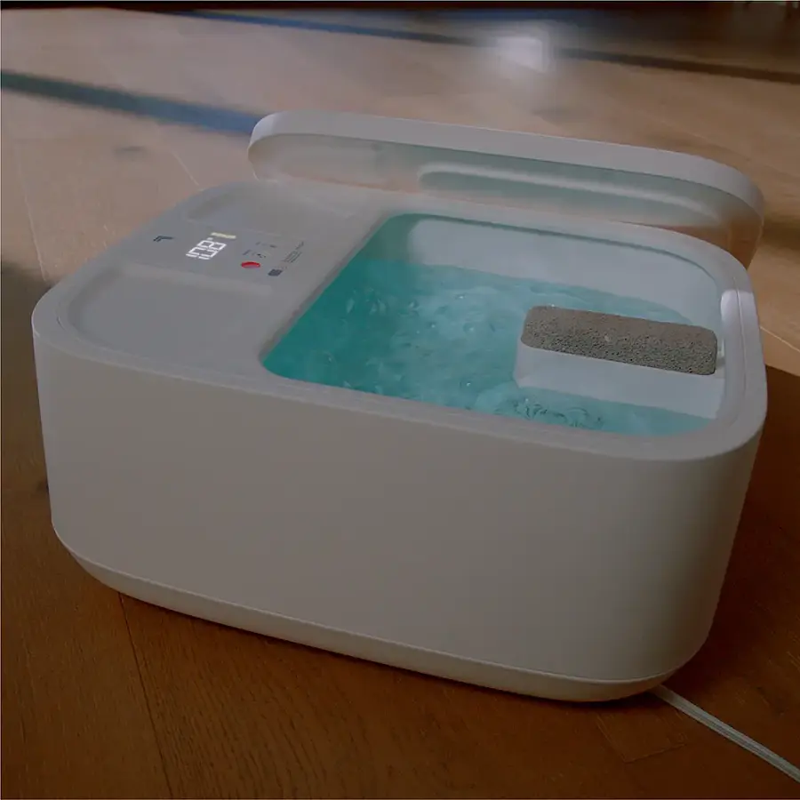Alt View 18. Sharper Image - Hydro Spa Plus Foot Bath Massager, Heated with Rollers and LCD Display - White.