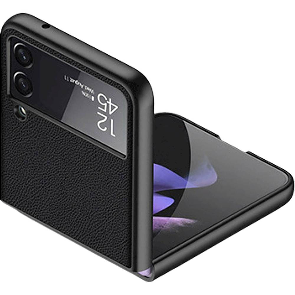 Square Leather Samsung Galaxy Z Flip3 Case – wowacase