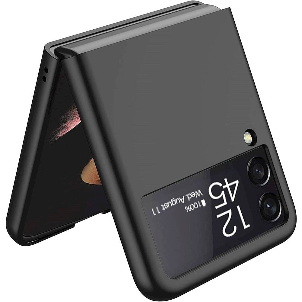 Alt View 13. SaharaCase - Hard Shell Silicone Case for Samsung Galaxy Z Flip3 5G - Black.