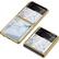 Alt View 14. SaharaCase - Marble Series Case for Samsung Galaxy Z Flip3 5G - Blue/Gold.