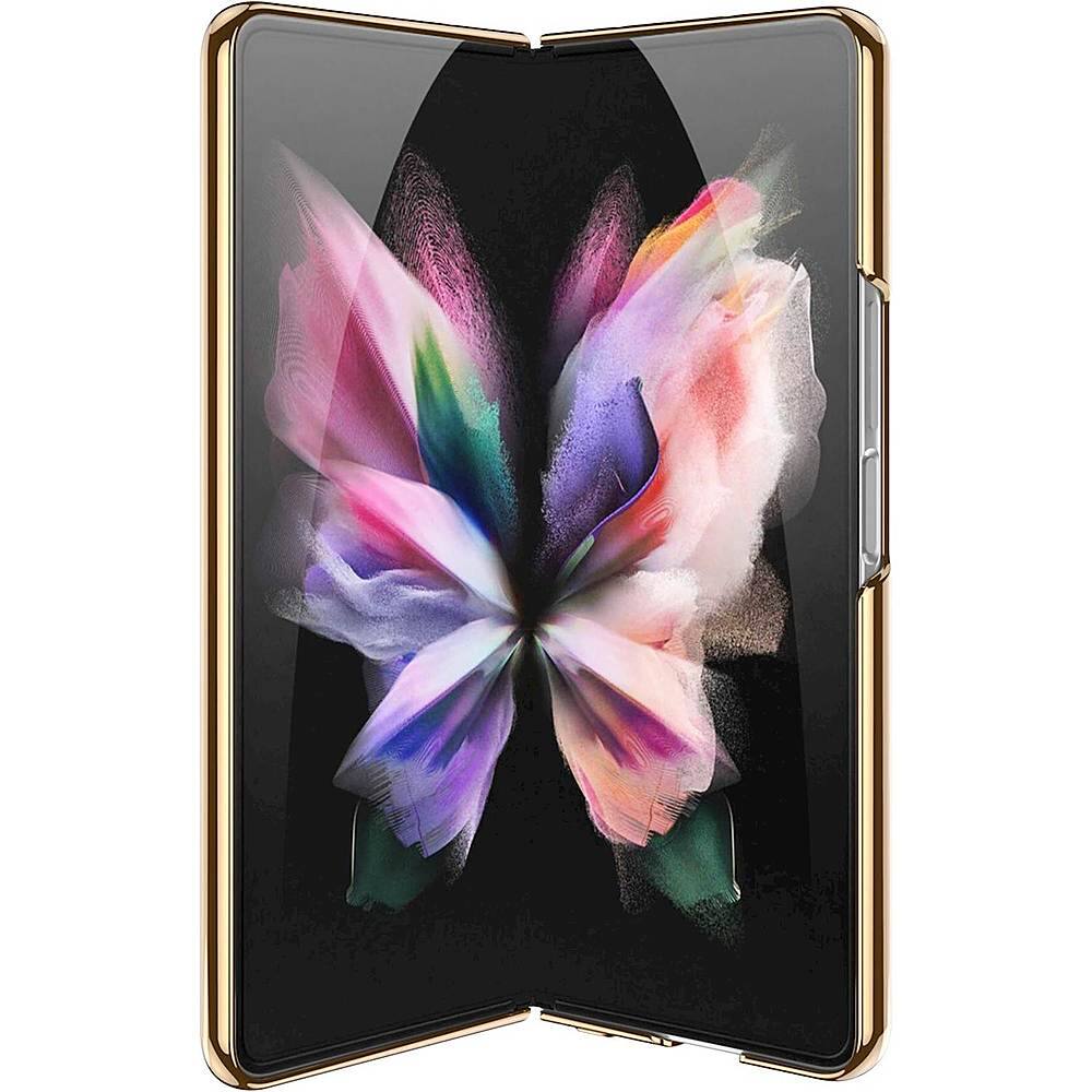Alt View 12. SaharaCase - Marble Series Case for Samsung Galaxy Z Fold3 5G - Black/Gold.