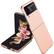 Alt View 11. SaharaCase - Hard Shell Silicone Case for Samsung Galaxy Z Flip3 5G - Rose Gold.
