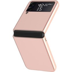 SaharaCase - Hard Shell Silicone Case for Samsung Galaxy Z Flip3 5G - Rose Gold - Left_Zoom