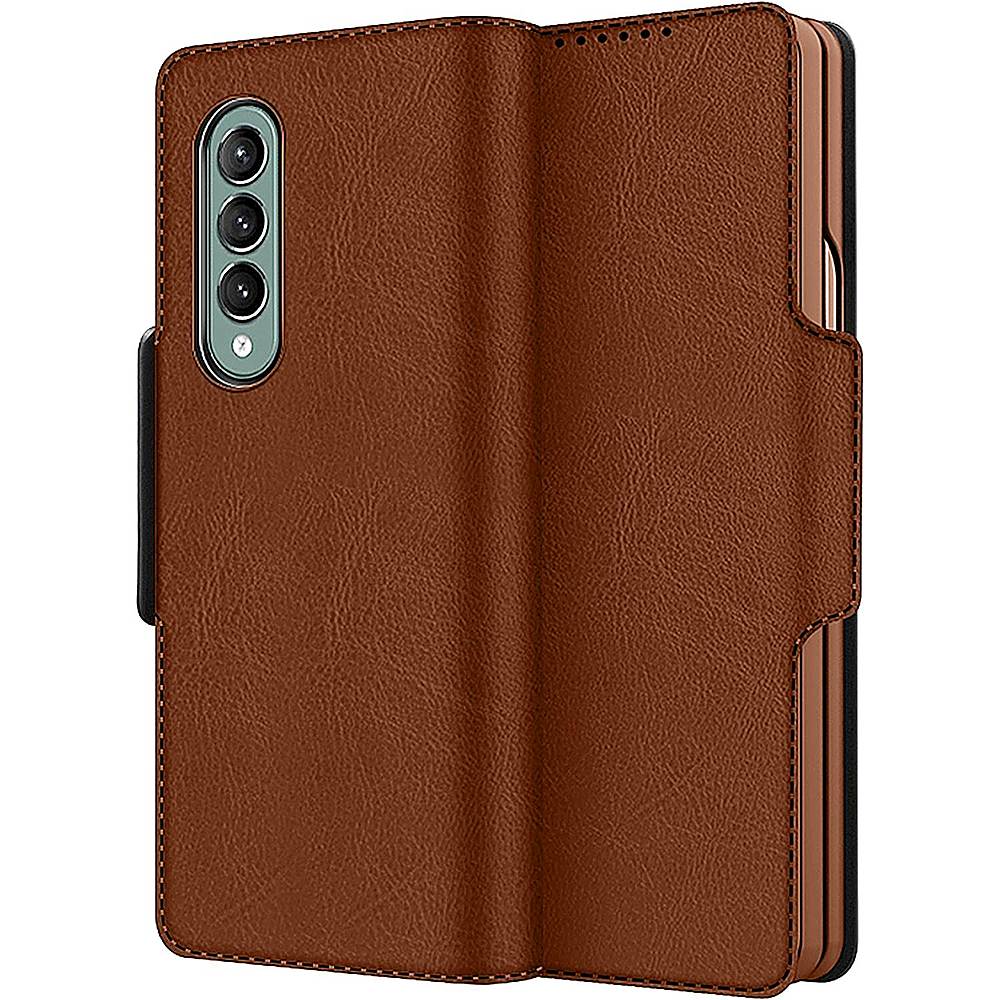 For Samsung Galaxy Z Fold 5 Leather Wallet Case Card Slot/Lens/Screen  Protector
