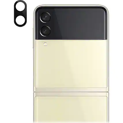 Angle. SaharaCase - ZeroDamage Camera Lens Protector for Samsung Galaxy Z Flip3 5G (2-Pack) - Clear/Black.