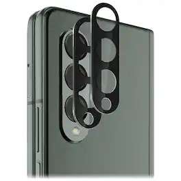 SaharaCase - ZeroDamage Camera Lens Protector for Samsung Galaxy Z Fold3 5G (2-Pack) - Clear/Black