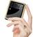 Alt View 12. SaharaCase - Marble Series Case for Samsung Galaxy Z Flip3 5G - Black/Gold.