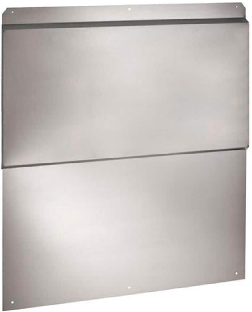 Zephyr - Telescopic 54 in. Backsplash For Range Hoods - Stainless Steel - Front_Zoom