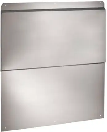 Front. Zephyr - Telescopic 36 in. Backsplash For Range Hoods - Stainless Steel.