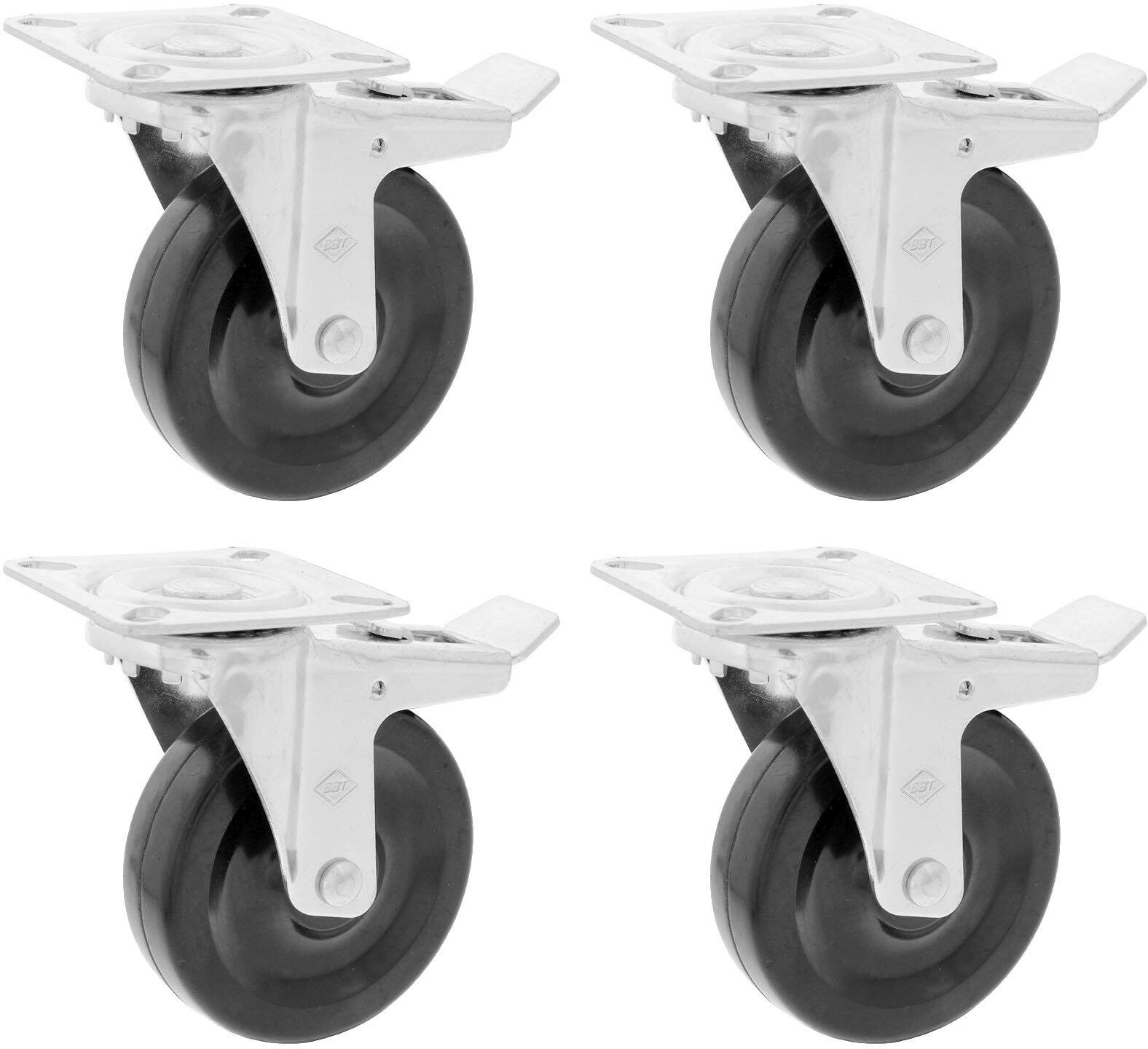 Front. Zephyr - Presrv Casters Accessory for Outdoor Zephyr Presrv Coolers, Kegerators, and Refrigerators - Silver.