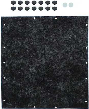 Front. Zephyr - Charcoal Filter Replacement for Range Hoods - Black.