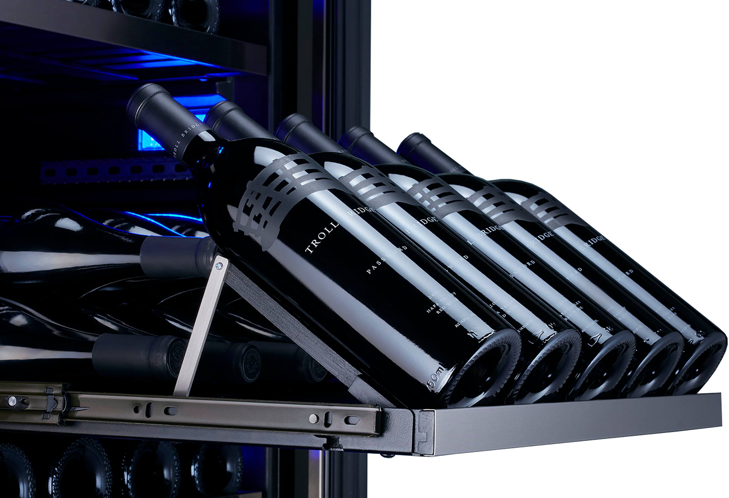 Alt View 11. Zephyr - Presrv 5-Bottle Display Rack for Full Size PRW Model Wine Coolers - Black.