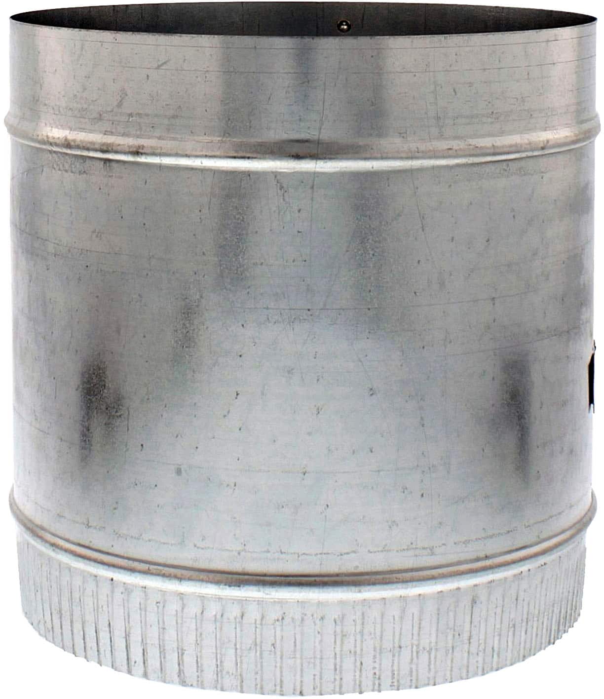 Zephyr - 10 in. Round In-Line Damper - Silver - Front_Zoom