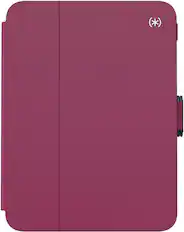 Alt View 11. Speck - Balance Folio Case with Microban for iPad Mini 6 - Verry Berry Red / Slate Grey.