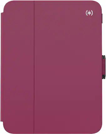 Alt View 11. Speck - Balance Folio Case with Microban for iPad Mini 6 - Verry Berry Red / Slate Grey.