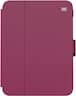 Speck - Balance Folio Case with Microban for Apple iPad mini (A17 Pro) and Apple iPad mini (6th Generation 2021) - Verry Berry Red / Slate Grey
