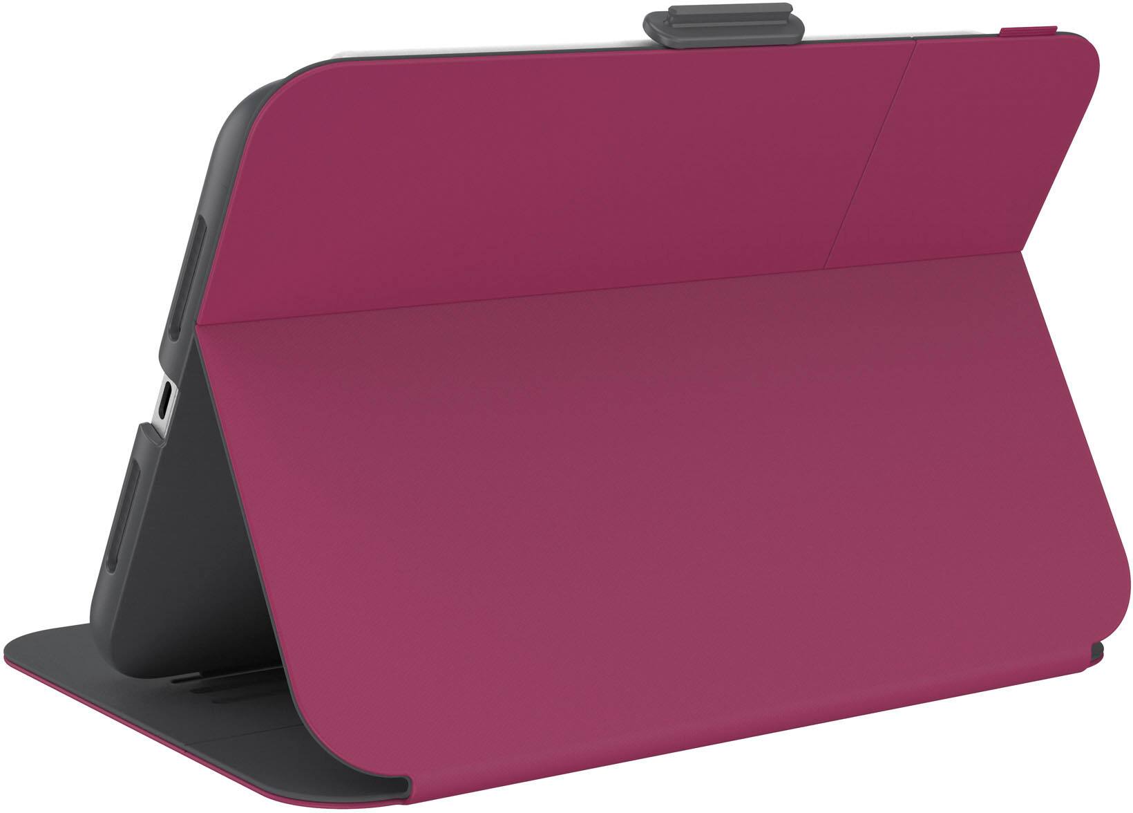 Alt View 16. Speck - Balance Folio Case with Microban for iPad Mini 6 - Verry Berry Red / Slate Grey.