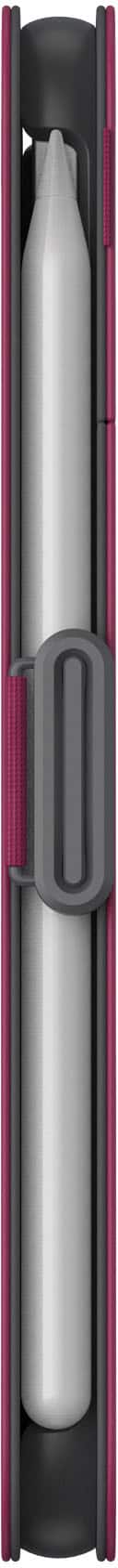 Alt View 19. Speck - Balance Folio Case with Microban for iPad Mini 6 - Verry Berry Red / Slate Grey.