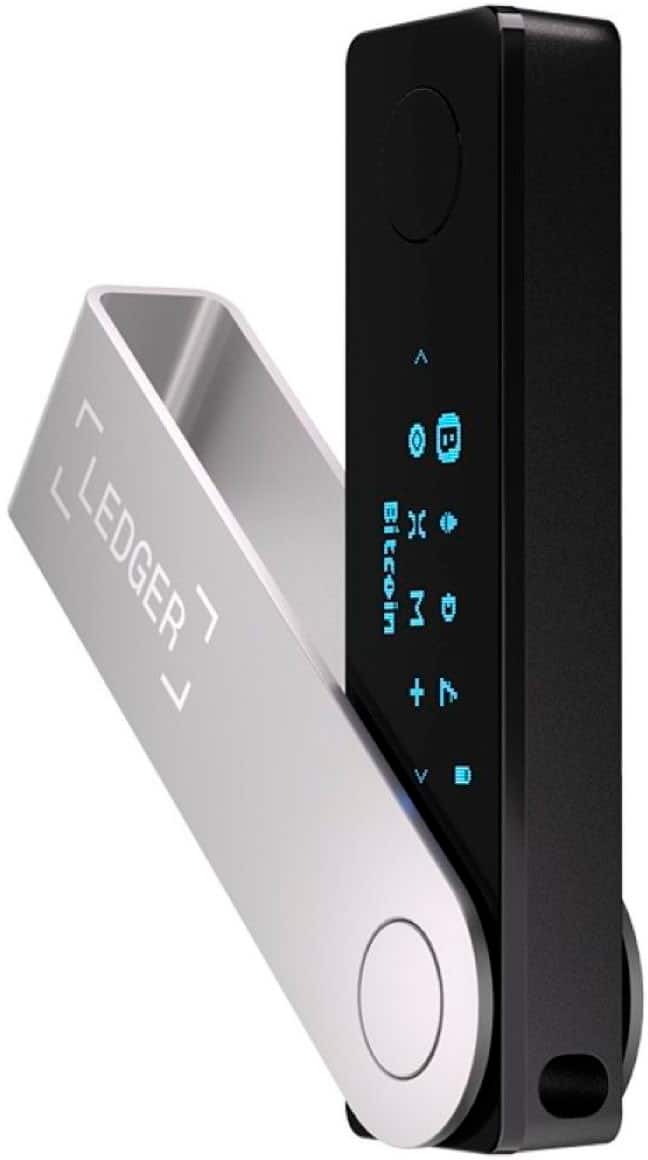 Ledger - Nano X Crypto Hardware Wallet - Bluetooth - Onyx Black - Front_Zoom