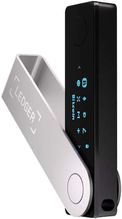 Ledger - Nano X Crypto Hardware Wallet - Bluetooth - Onyx Black