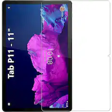 Front. SaharaCase - ZeroDamage Ultra Strong Tempered Glass Screen Protector for Lenovo Tab P11 - Clear.