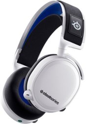 SteelSeries - Arctis 7P+ Wireless Gaming Headset for PS4|5, PC, Switch, and Android - White - Front_Zoom