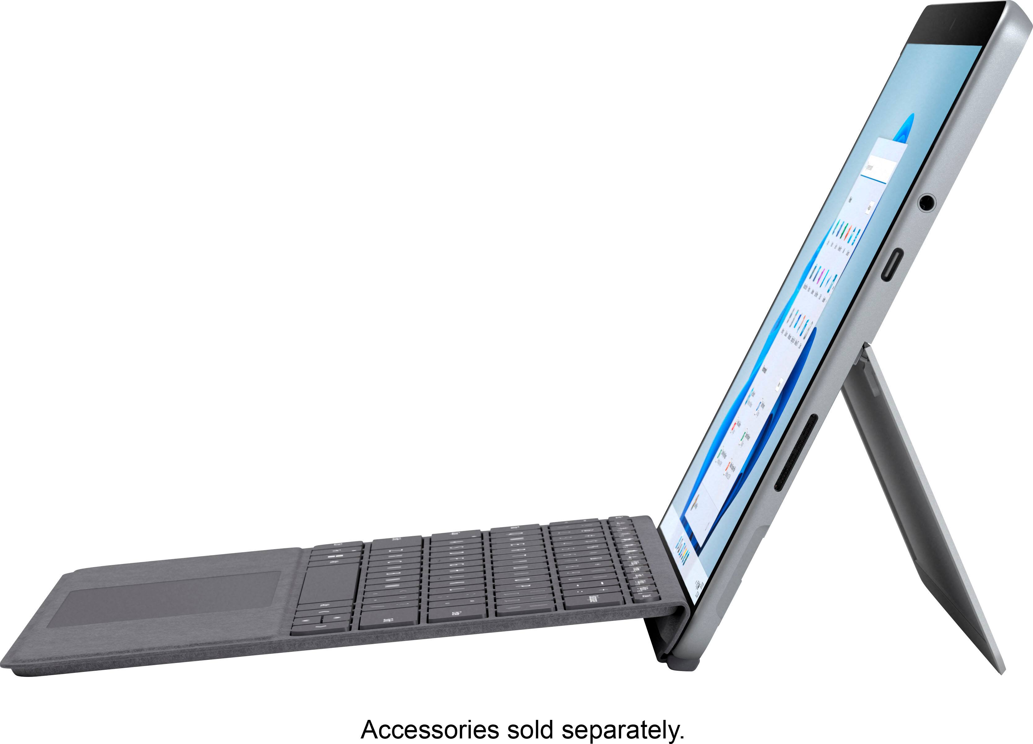 Alt View 14. Microsoft - Surface Go 3 - 10.5” Touch-Screen - Intel Pentium Gold - 4GB Memory - 64GB eMMC - Device Only (Latest Model) - Platinum.