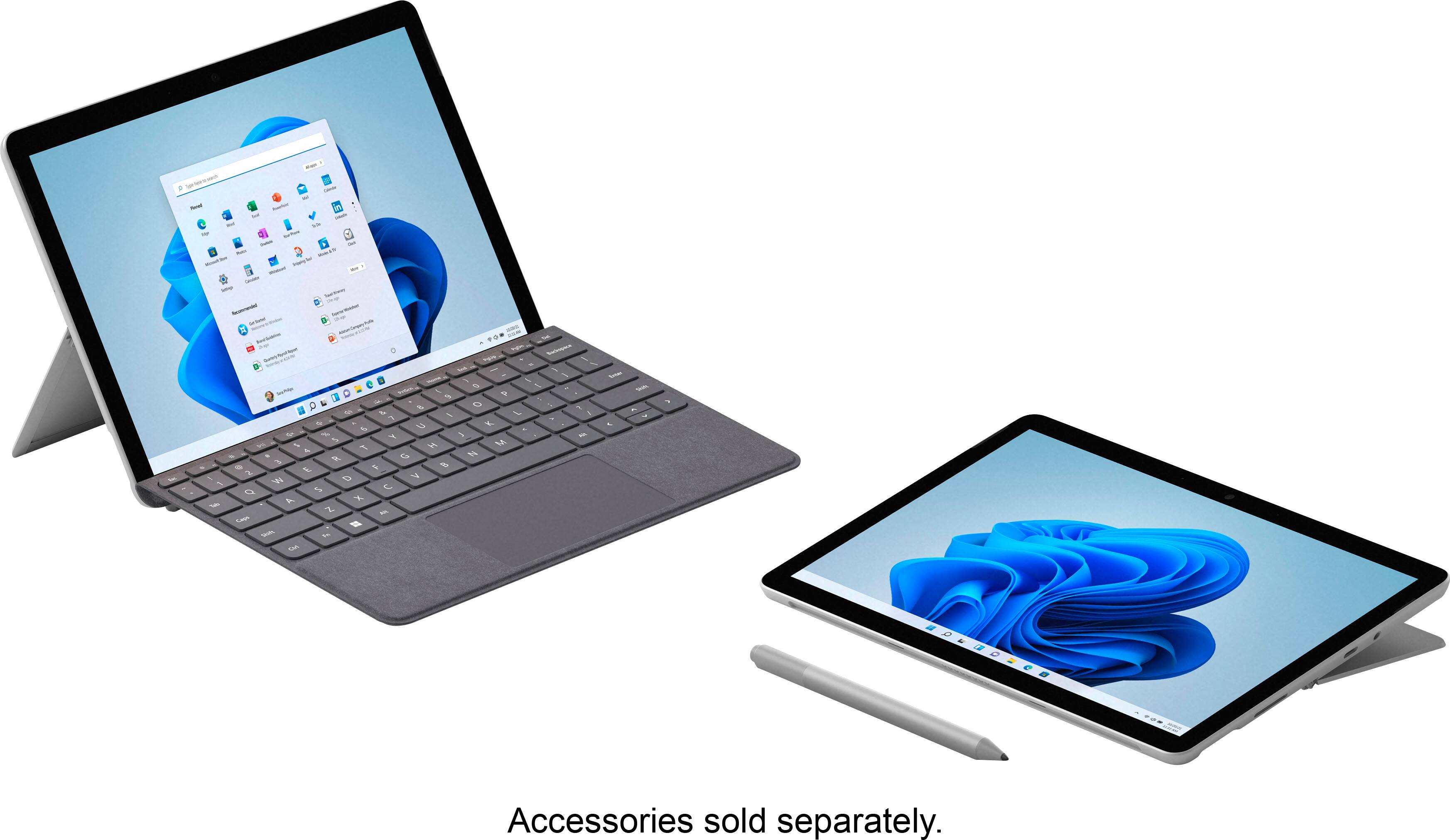 Alt View 17. Microsoft - Surface Go 3 - 10.5” Touch-Screen - Intel Pentium Gold - 4GB Memory - 64GB eMMC - Device Only (Latest Model) - Platinum.
