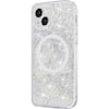 Angle. SaharaCase - Sparkle Case with MagSafe for Apple iPhone 13 - Clear, Silver.