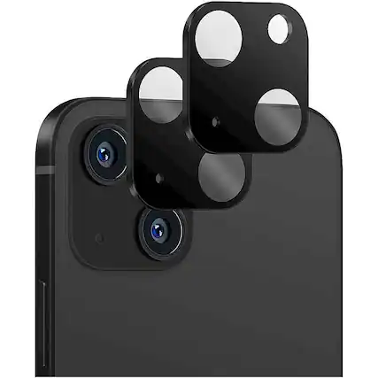 Angle. SaharaCase - ZeroDamage HD Flexible Glass Camera Lens Protector for Apple iPhone 13 (2-Pack) - Clear.