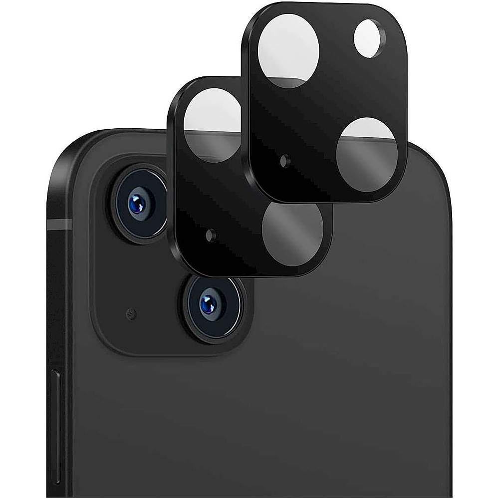 Caseology 2 Pack Lens Protector Compatible with iPhone 13 Camera Lens Protector for iPhone 13 Mini Camera Lens Protector 2-Pack (2021) - Black