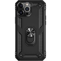 SaharaCase - Kickstand with Belt Clip Case for Apple iPhone 13 Pro Max - Black - Front_Zoom