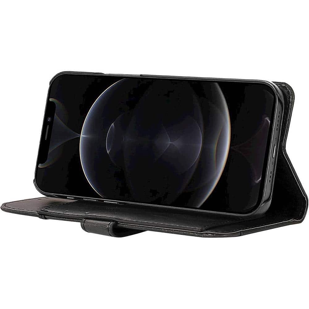 Alt View 11. SaharaCase - Folio Wallet Case for Apple iPhone 13 Pro - Black.