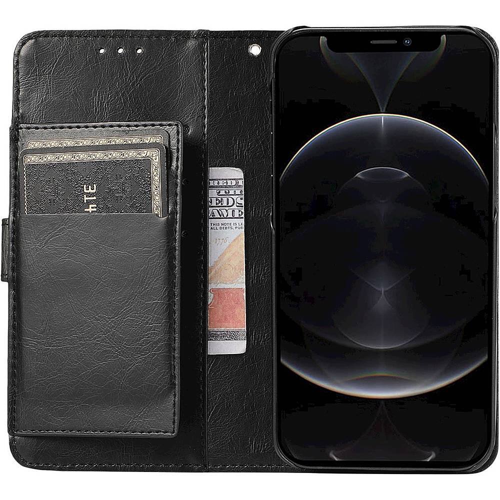 Alt View 12. SaharaCase - Folio Wallet Case for Apple iPhone 13 Pro - Black.
