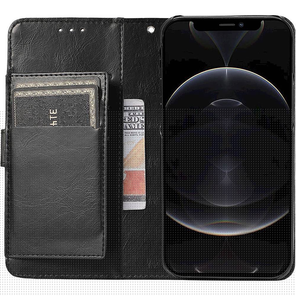 Alt View 12. SaharaCase - Folio Wallet Case for Apple iPhone 13 mini - Black.