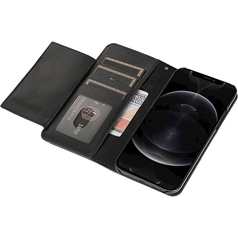 Alt View 13. SaharaCase - Folio Wallet Case for Apple iPhone 13 mini - Black.