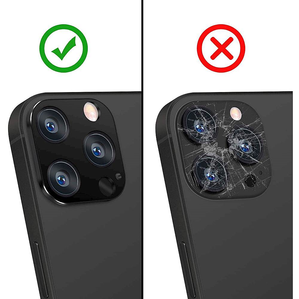 SaharaCase ZeroDamage HD Flexible Glass Camera Lens Protector for Apple  iPhone 13 Pro Max (2-Pack) ZD00049 - Best Buy