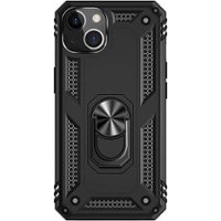 SaharaCase - Kickstand with Belt Clip Case for Apple iPhone 13 - Black - Front_Zoom