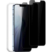 SaharaCase - ZeroDamage HD Privacy Tempered Glass Screen Protector for Apple iPhone 13 and iPhone 14 (2-Pack) - Angle_Zoom