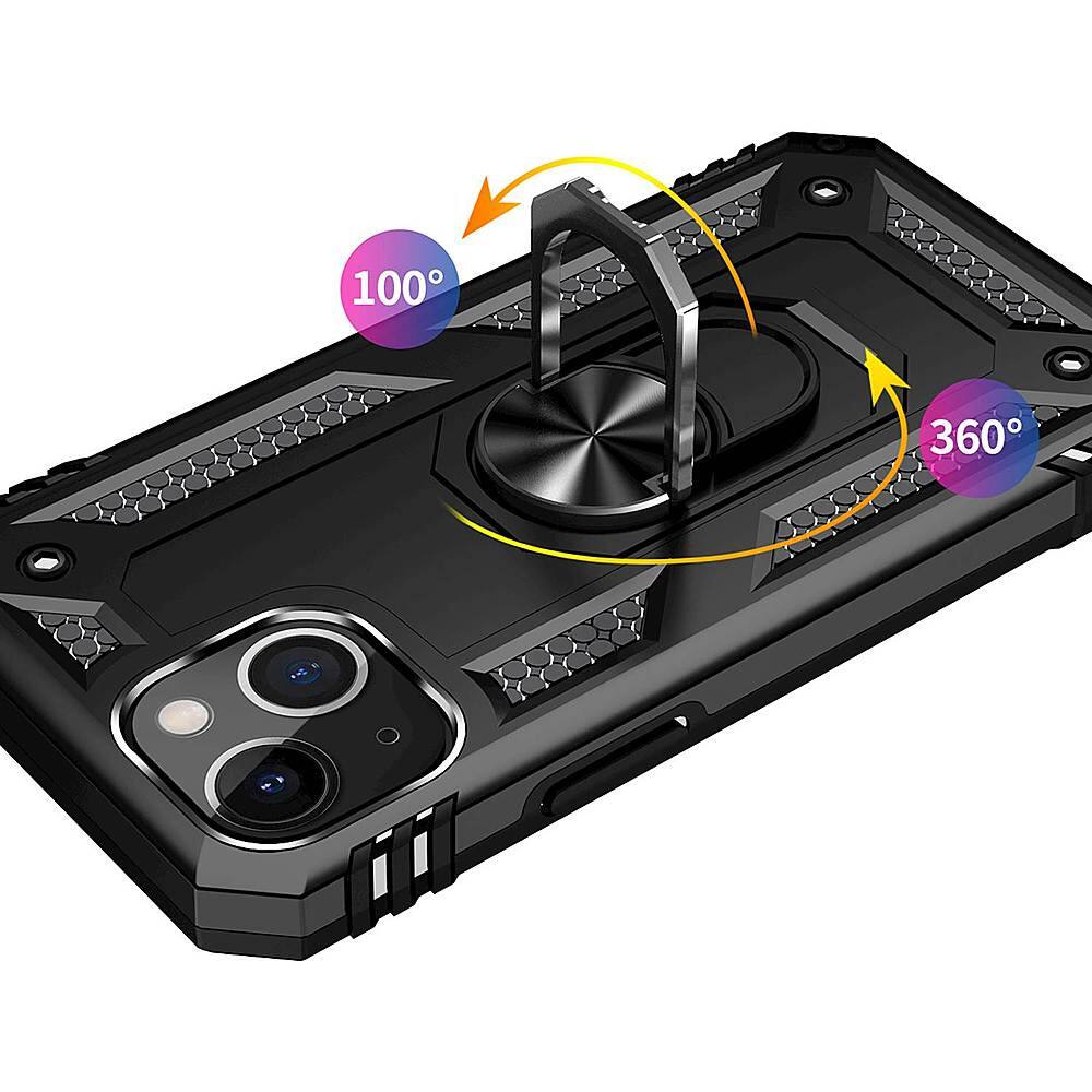 Alt View 13. SaharaCase - Kickstand with Belt Clip Case for Apple iPhone 13 Mini - Black.