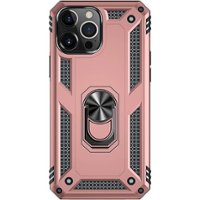 SaharaCase - Kickstand with Belt Clip Case for Apple iPhone 13 Pro Max - Rose Gold - Front_Zoom